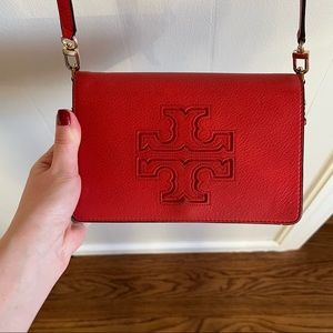 Tory Burch, Logo, Crossbody Wallet